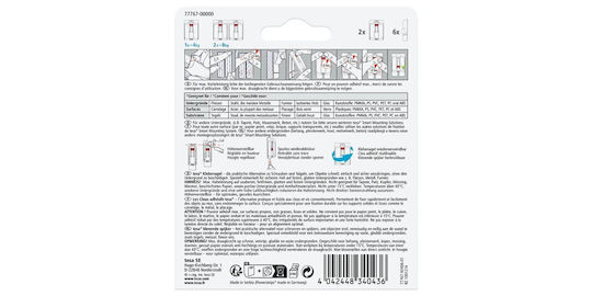 Tesa 77767-00000-01 Metallic Hangers with Sticker 2 Pieces