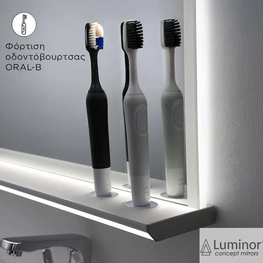Luminor Brix Καθρέπτης από Πλαστικό 100x72.5cm Luminor Brix Καθρέπτης από Πλαστικό 100x72.5cm