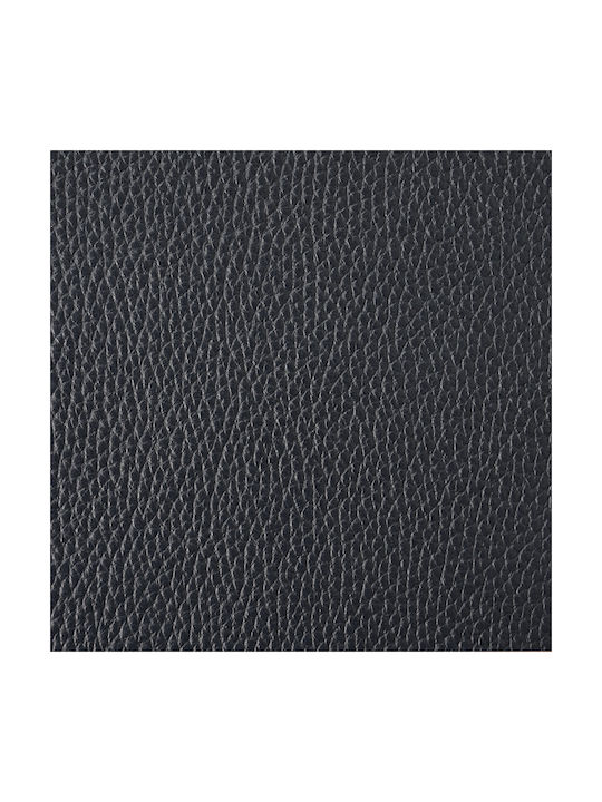 BagCity Round Coaster Made of Artificial Leather with Blue Stand 6 Pieces