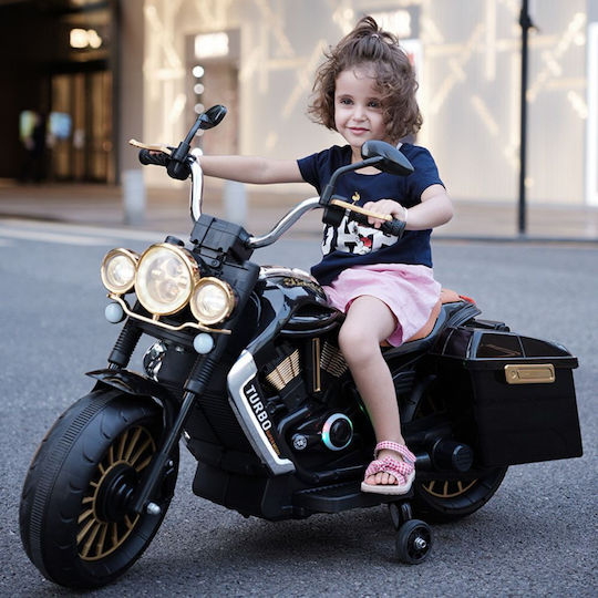 Kids Ride-On Motorbike Electric 12 Volt Black for 8+ Years