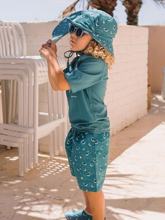 Tutete Teal Whale Kids Swimwear Swim Shorts Teal Whale