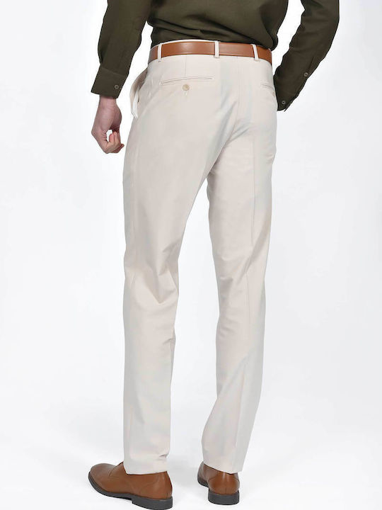 Herrenhose Anzug Elastisch Beiges
