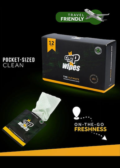 Crep Protect Wipes Καθαριστικό Παπουτσιών 12τμχ
