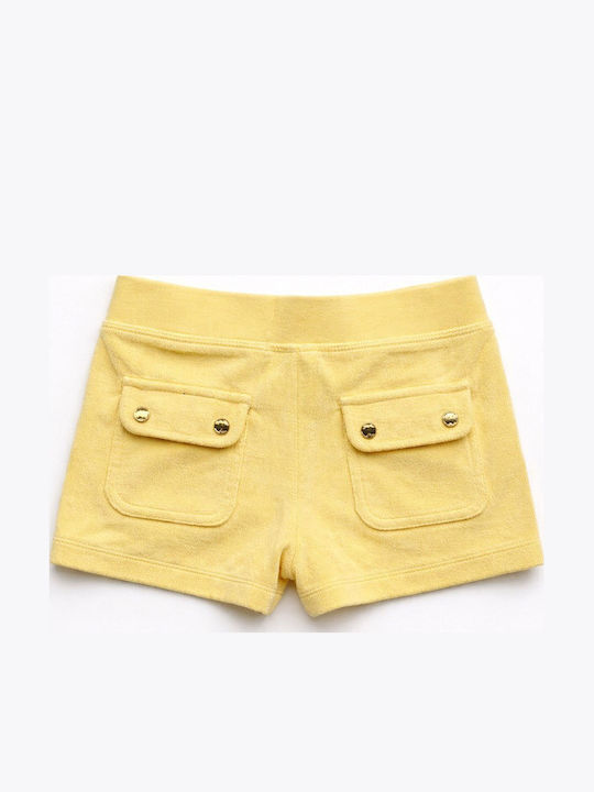 Pantaloni Scurți/Bermude Tesatura Galbeni