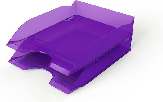 Durable Durchsichtiger Ablagekorb Dokumente Kunststoff Lila 25,3x33,7x6,3cm