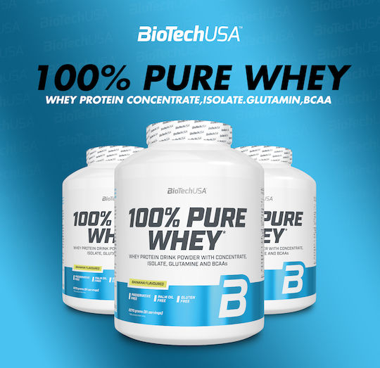 Biotech USA 100% Pure Whey Био Протеин от Суроватка Без Глутен с Вкус Ягода 400гр