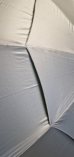 Maui & Sons WindGuard XXL Aluminum Beach Umbrella Diameter 2.4m with UV Protection and Air Vent Mykonos Blue with Double Braces (Super Reinforced)