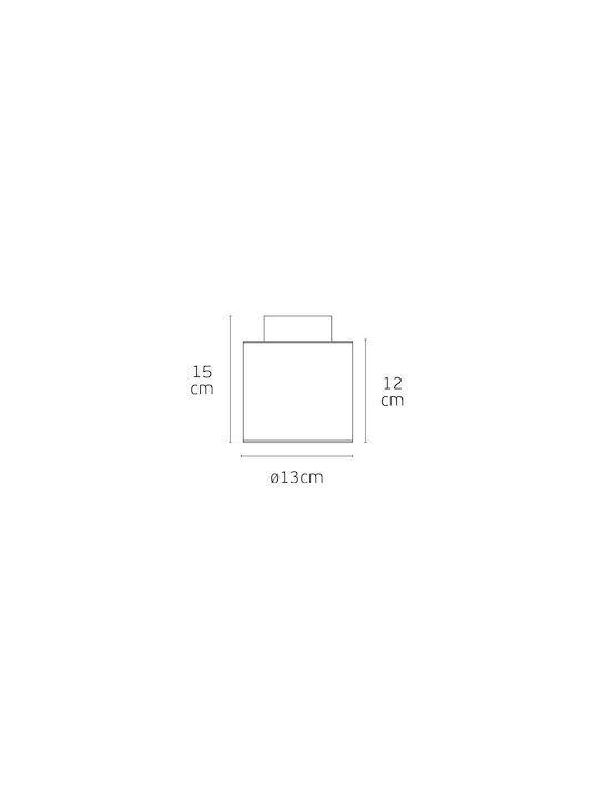 VK Lighting Plafonieră De Tavan 13cm Albă Cu LED Integrat