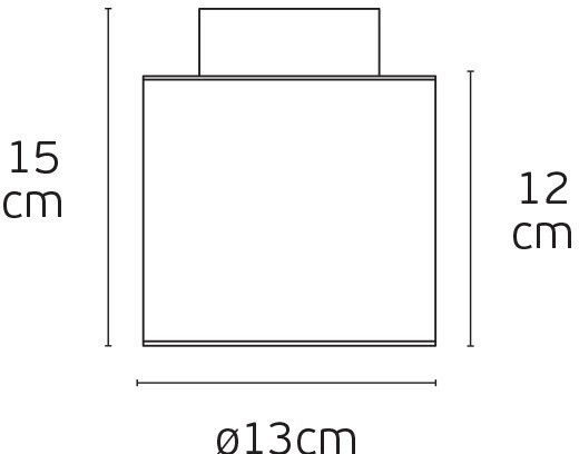 VK Lighting Πλαφονιέρα Οροφής 13εκ. Λευκή με Ενσωματωμένο LED