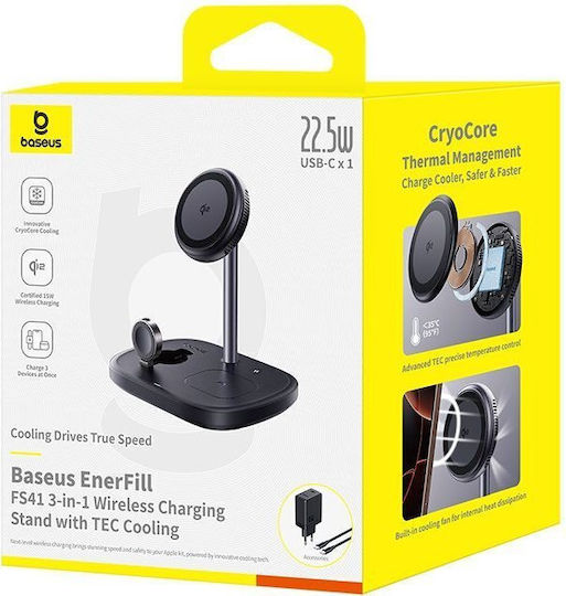 Baseus Qi2 Wireless Charger 45W Black (Enerfill FS41)