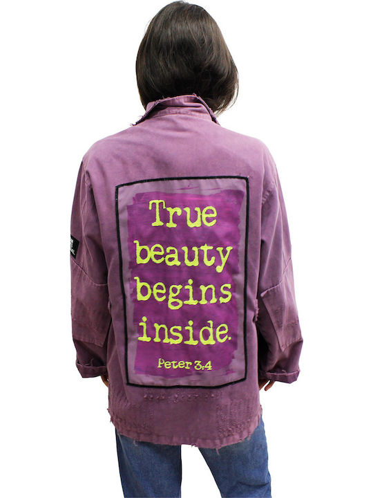 Women's Jacket for Winter Purple