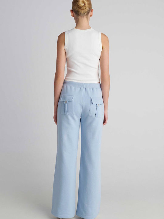 Damen Jogginghose Ausgestellt Blau