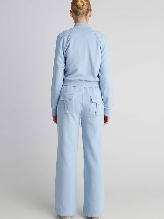 Damen Jogginghose Ausgestellt Blau