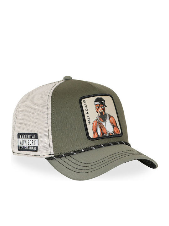 Capslab LKW-Fahrer Cap Snapback Cl-hip-1-pct-halfb Grün