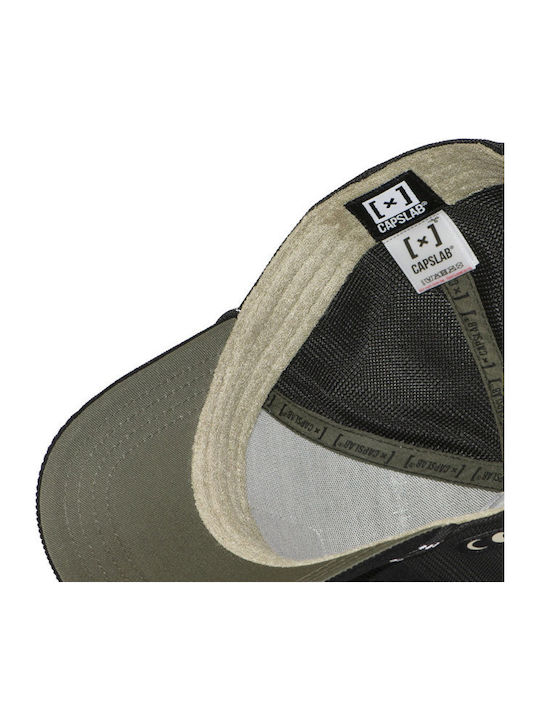 Capslab Premium Trucker Jockey Snapback Cl-bea3-1-pct-nigb Black