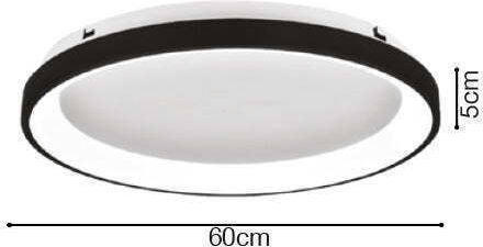 Inlight Πλαφονιέρα Οροφής Led 28w 3cct Μαύρο Μέταλλο Ακρυλικό D:60x5cm 42044-b-black Inlight Πλαφονιέρα Οροφής Led 28w 3cct Μαύρο Μέταλλο Ακρυλικό D:60x5cm 42044-b-black