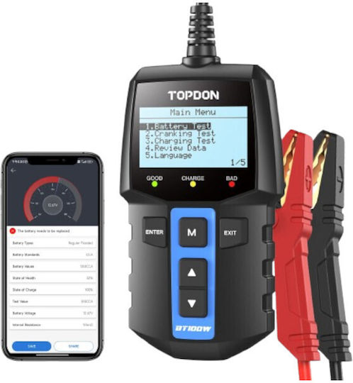 Topdon Analog Battery Tester BT100W