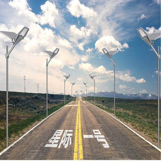 Led Street Solar Light 100W 1150lm with Photocell and Remote Control IP67 150cmx70cmcm