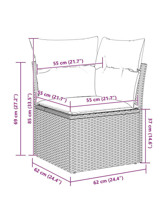 Ecksofa Für Den Außenbereich Rattan