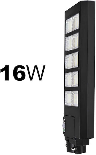 Avizar Outdoor Solar Lantern Led 16w Smart Motion Detection Ip44 Black