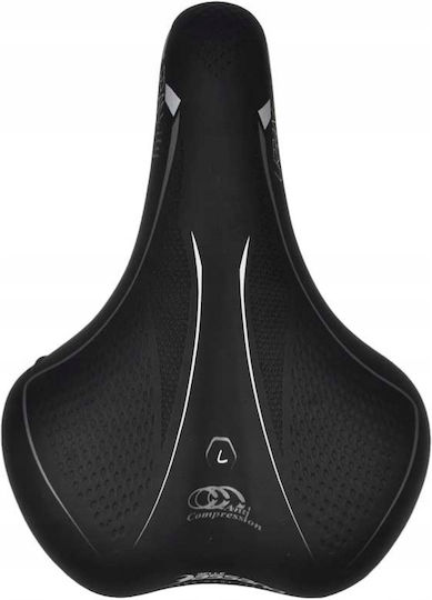 Selle Bassano Black Bicycle Saddle 245 x 170 mm