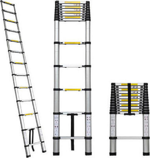 Teleskopische Leiter Aluminium 15 Stufen mit maximaler Höhe 4.7m Tl47 000.230.7278-1