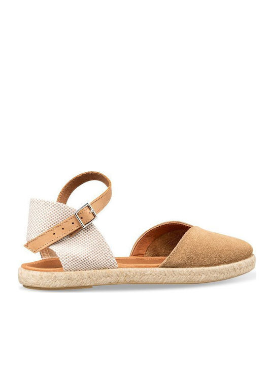 Fabric Women's Espadrilles in Brown Colour