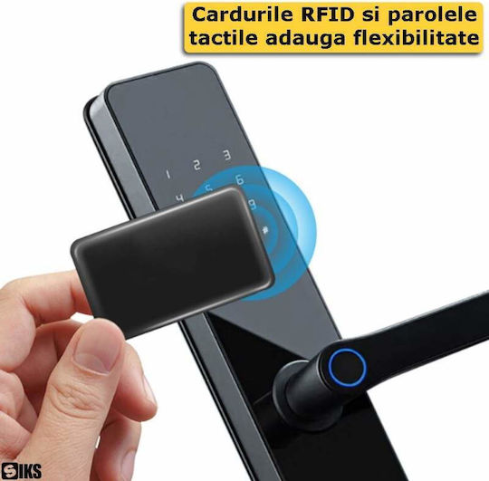 Încuietoare Electronică Culoare Negru cu Conectivitate Wi-Fi