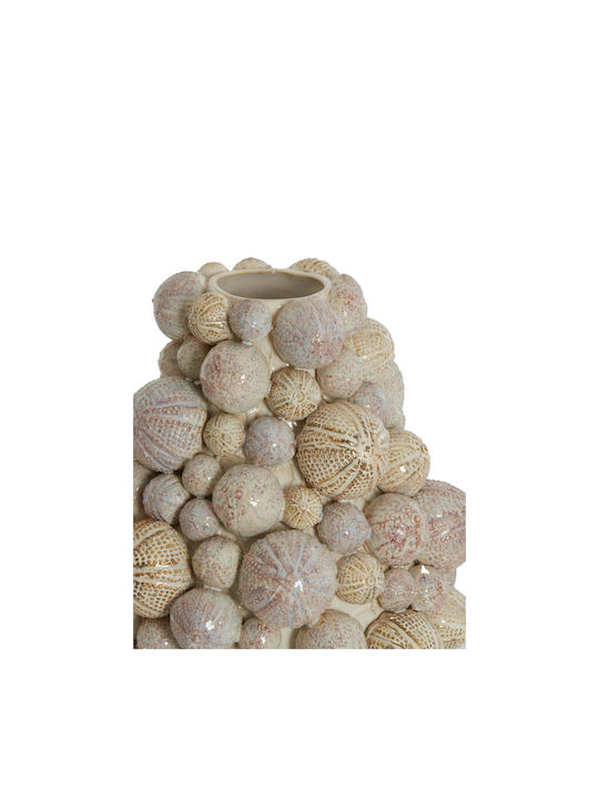 Light & Living Decorative Beige Sea Urchin Vase H32cm