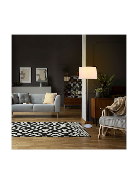 Relaxdays Lampadar de Podea Înălțime 1485xLungime 40 cm cu Bază pentru Bec E27 Roz
