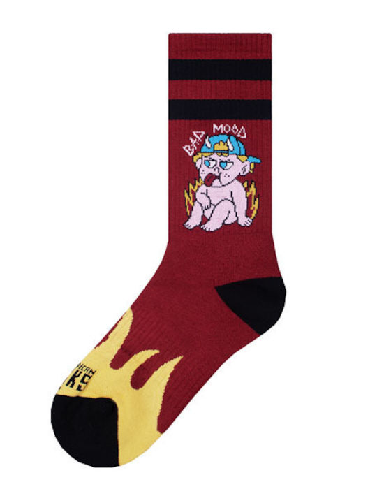 American Socks Bad Κάλτσες Μπορντό American Socks Bad Κάλτσες Μπορντό