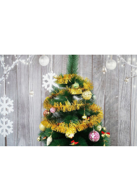 Alista Home Ghirlandă De Crăciun Din Plastic Auriu 7x200cm