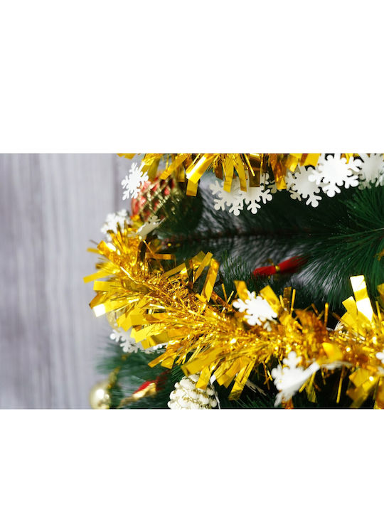 Alista Home Weihnachtsgirlande Kunststoff Gold 9x9cm