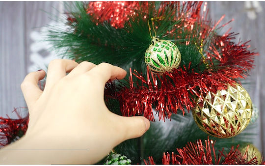 Alista Home Christmas Illuminated Plastic Red Garland 7x200cm