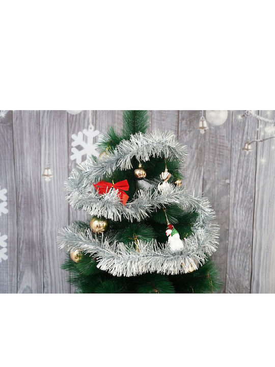 Alista Home Weihnachtsgirlande Kunststoff Silber 9x200cm