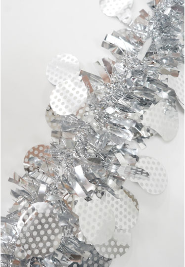 Alista Home Weihnachtsgirlande Kunststoff Silber 11x9cm