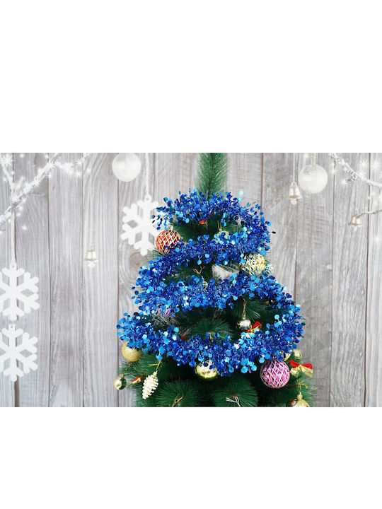 Alista Home Weihnachtsgirlande Kunststoff Blau 9x200cm