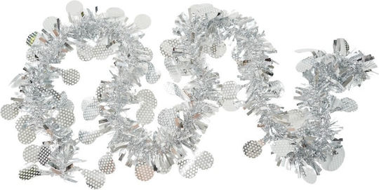 Alista Home Weihnachtsgirlande Kunststoff Silber 11x9cm