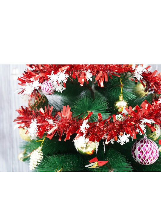 Alista Home Weihnachtsgirlande Kunststoff Rote 9x9cm