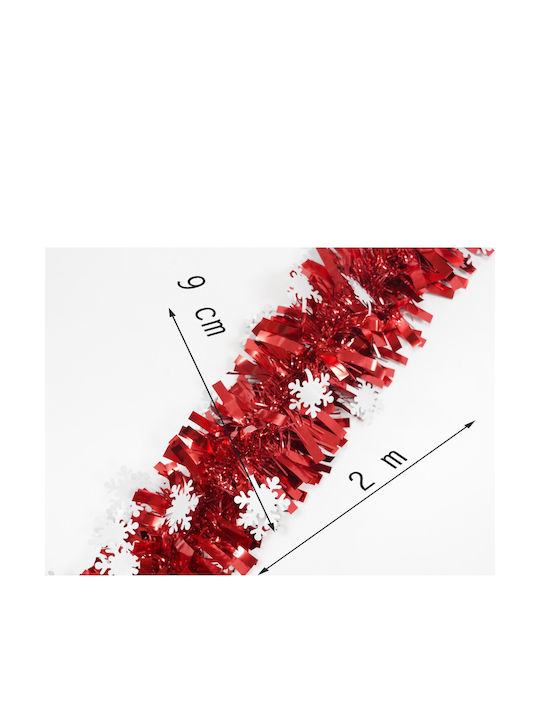 Alista Home Weihnachtsgirlande Kunststoff Rote 9x9cm