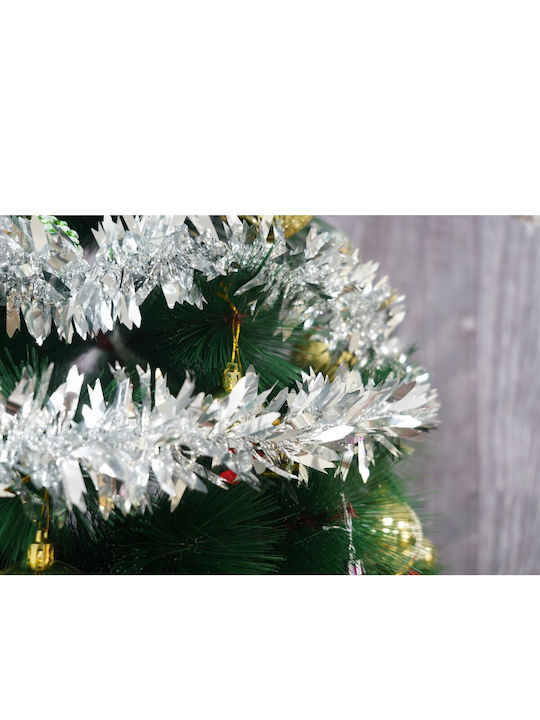 Alista Home Christmas Plastic Silver Garland 6.5x200cm