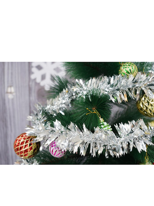 Alista Home Christmas Plastic Silver Garland 6.5x200cm