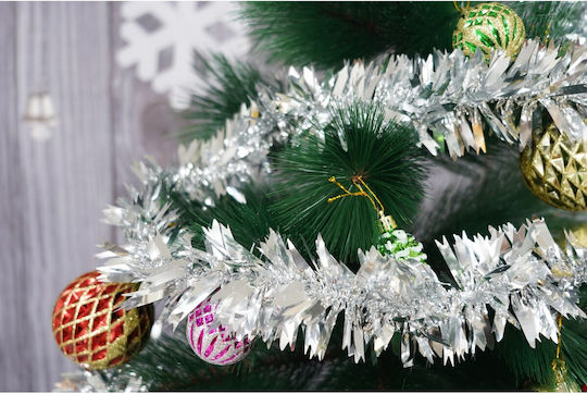 Alista Home Ghirlandă De Crăciun Din Plastic Argintie 6.5x200cm