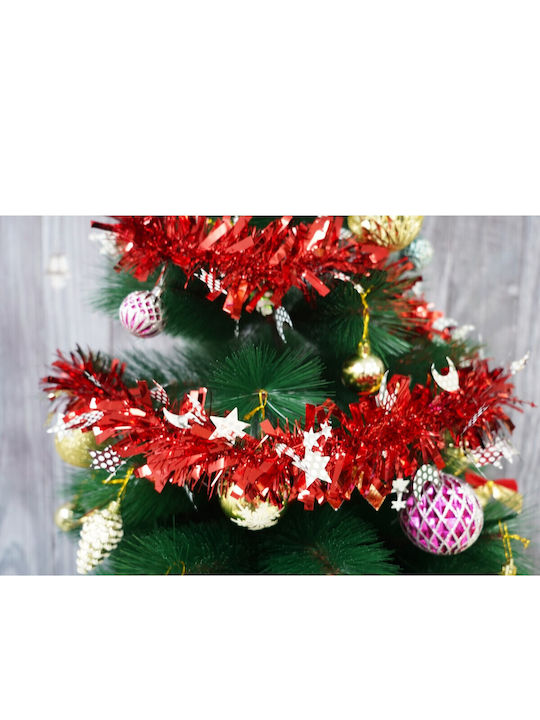 Alista Home Christmas Plastic Red Garland 9x9cm
