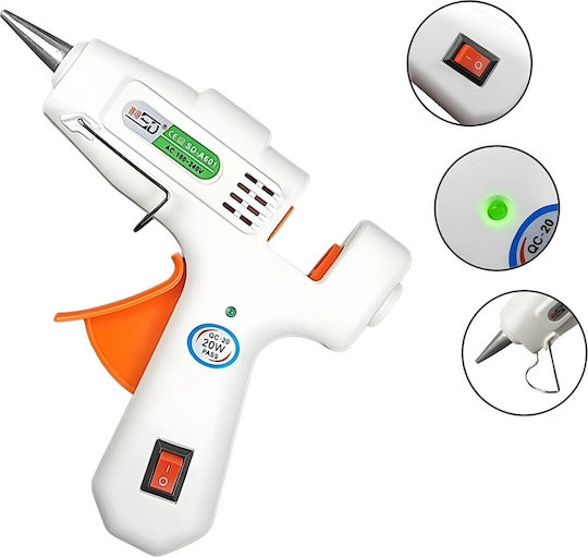 Alista Home 165314 Pistol de Lipit 20W pentru Batoane de Silicon 7mm