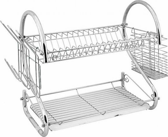 Sidirela Nova Scurgător De Chiuvetă Inox Argintiu 53x23x32cm