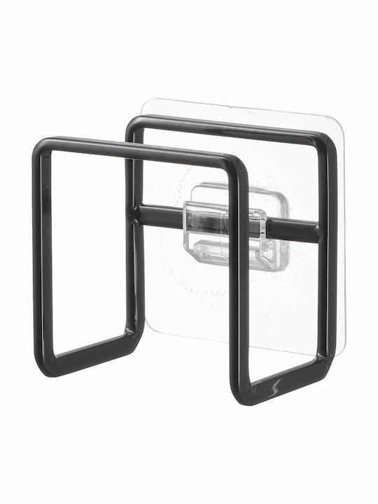 Yamazaki Sponge Holder Made of Black Stainless Steel 6cm
