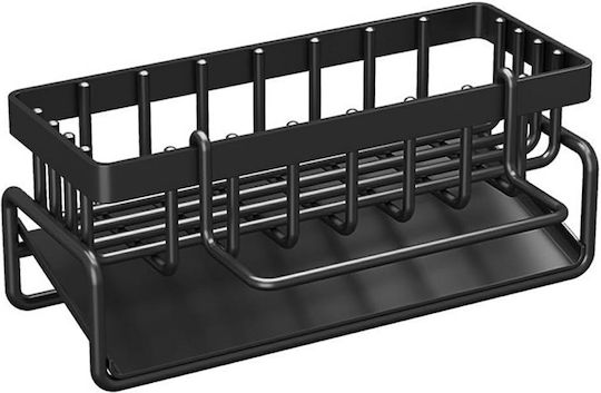 Organizator Pentru Chiuveta De Bucătărie Din Oțel Inoxidabil Negru 23x9x10cm