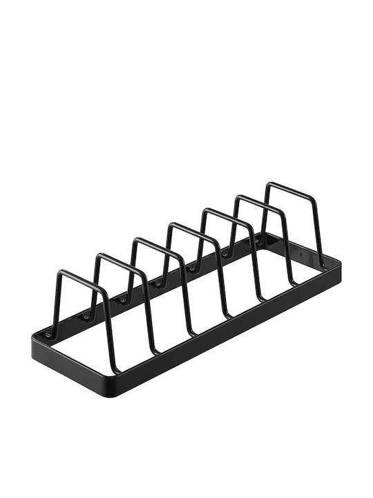 Yamazaki Cabinet Dish Rack Inox In Black Colour 11x22x7cm