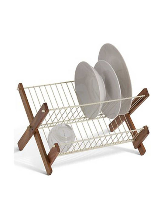 Marva Στραγγιστήρι Νεροχύτη Ξύλινο Μπεζ 38x27x26cm